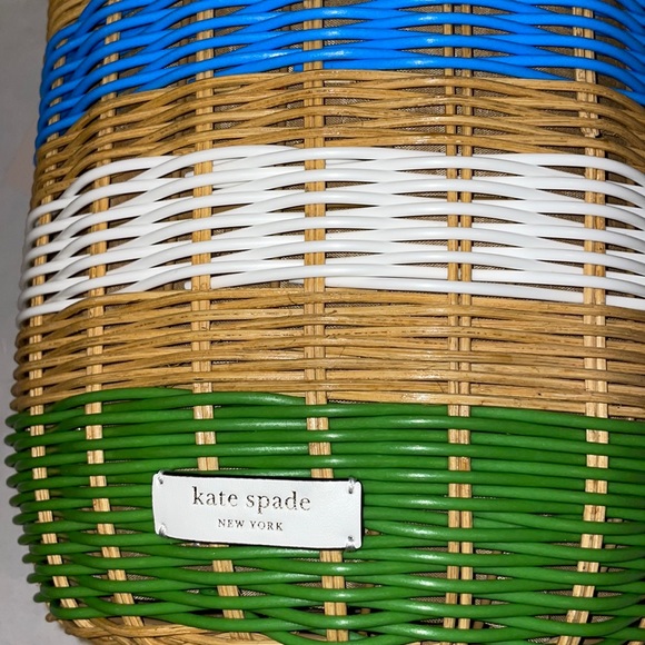 KATE SPADE Buoy Wicker Medium Bucket Bag - Picture 5 of 6